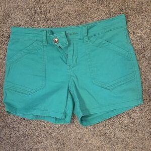 Women’s Teal Casual Stretch Shorts